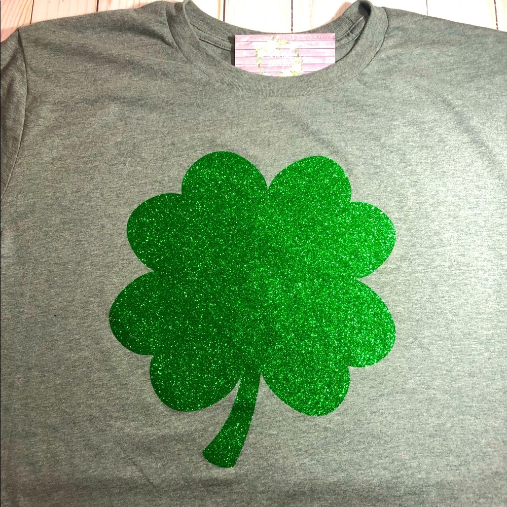 Glitter Shamrock shirt New
